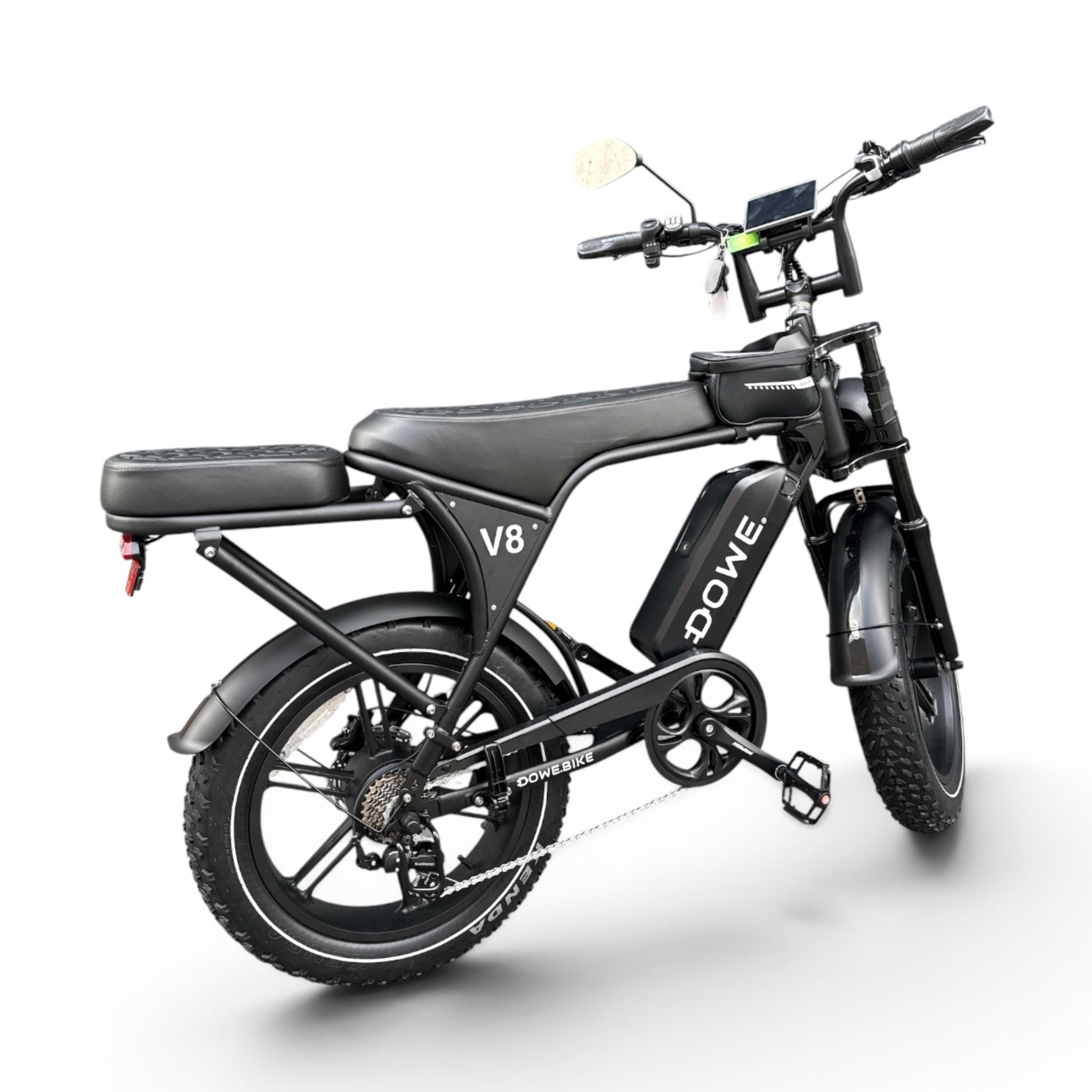 DOWE V8 2026 Fatbike – Elektrische E-Bike Zwart | NFC | Compleet Uitgerust + Gratis Accessoires