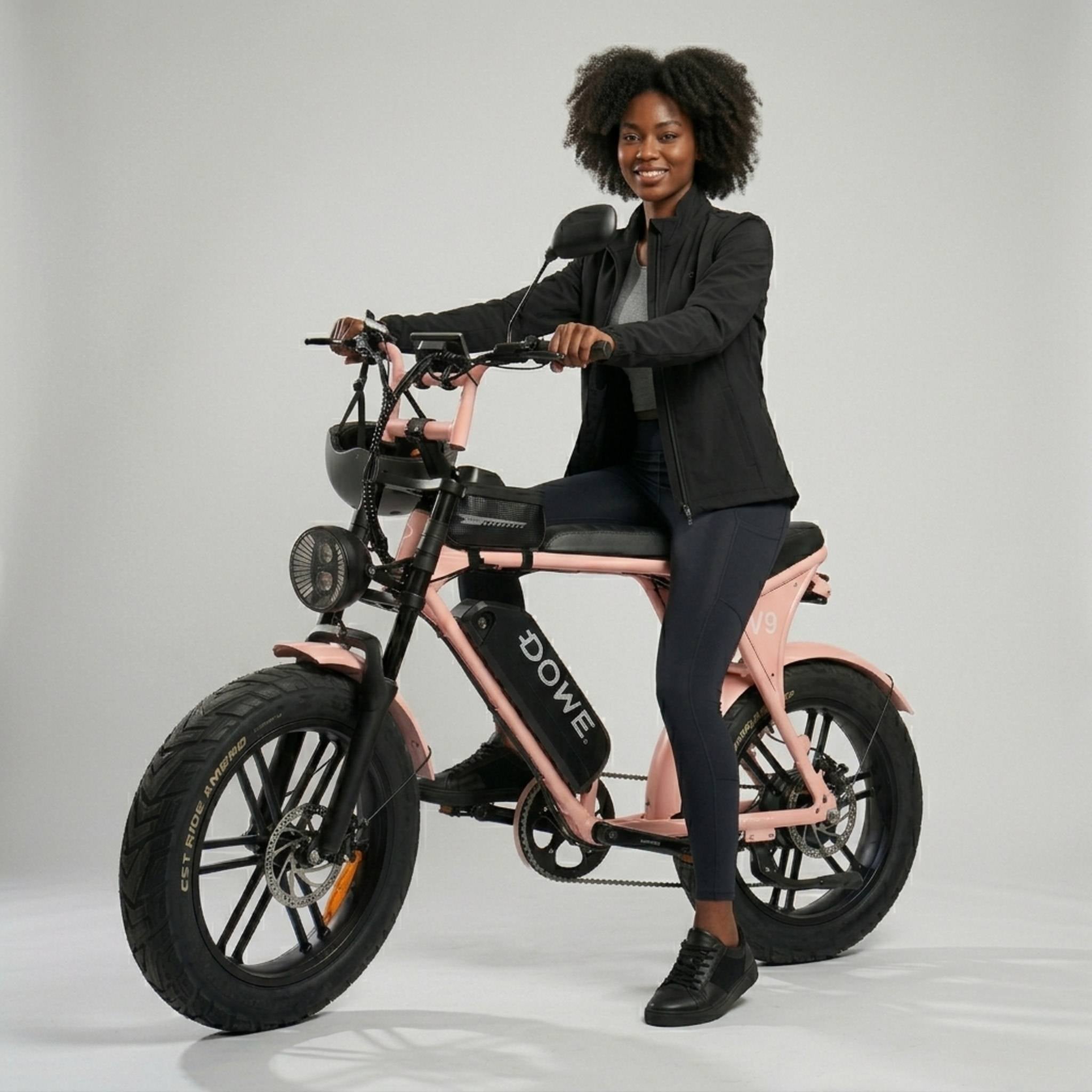 Elektrische Fatbike 250W – Dowe V9 Roze – 17.5Ah Accu – Luxe Uitvoering