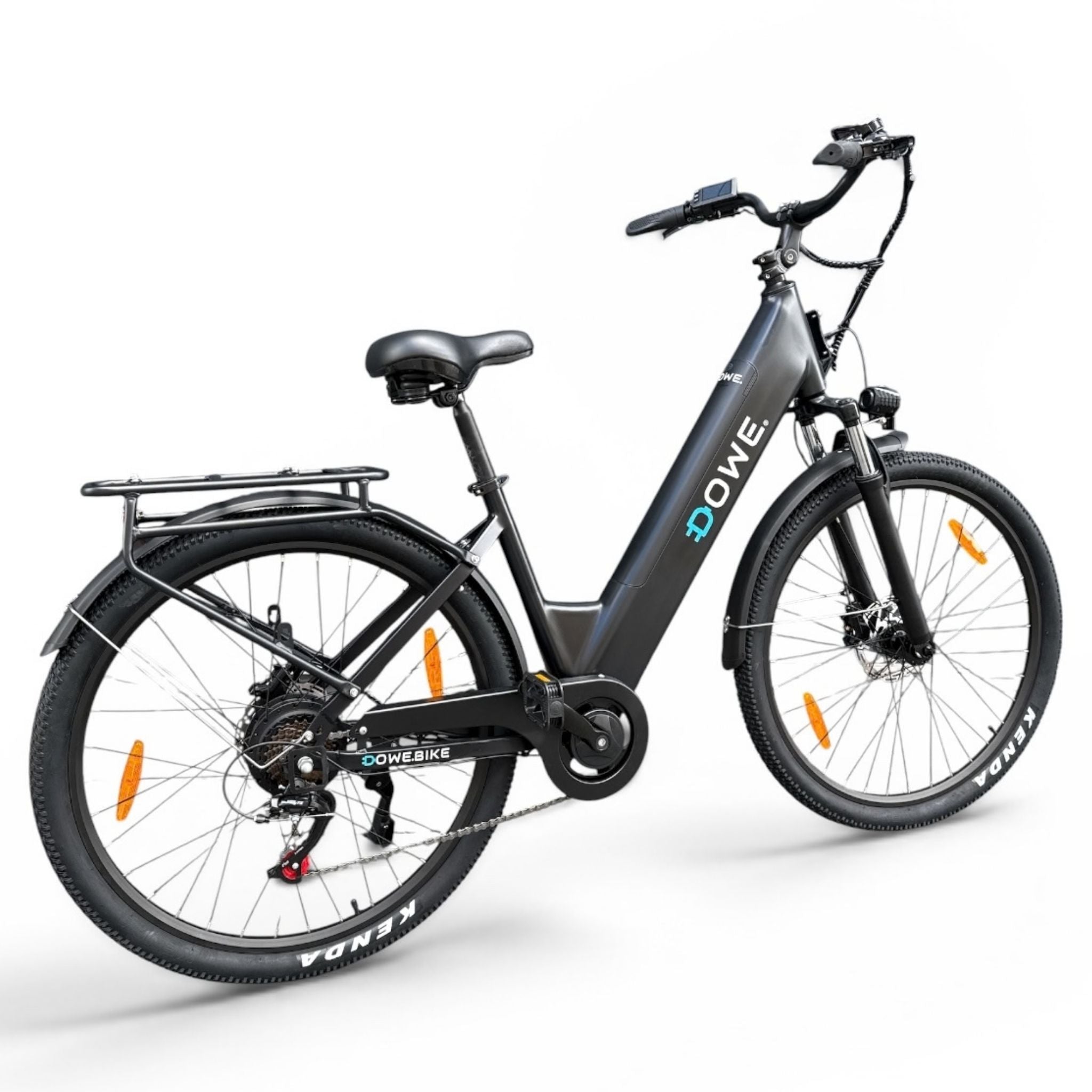 Dowe Zenca Pro Elektrische Citybike + Kinderzitje | 18Ah Accu, 250W Motor - Hydaurlische remmen | Grote Actieradius - Rijklaar