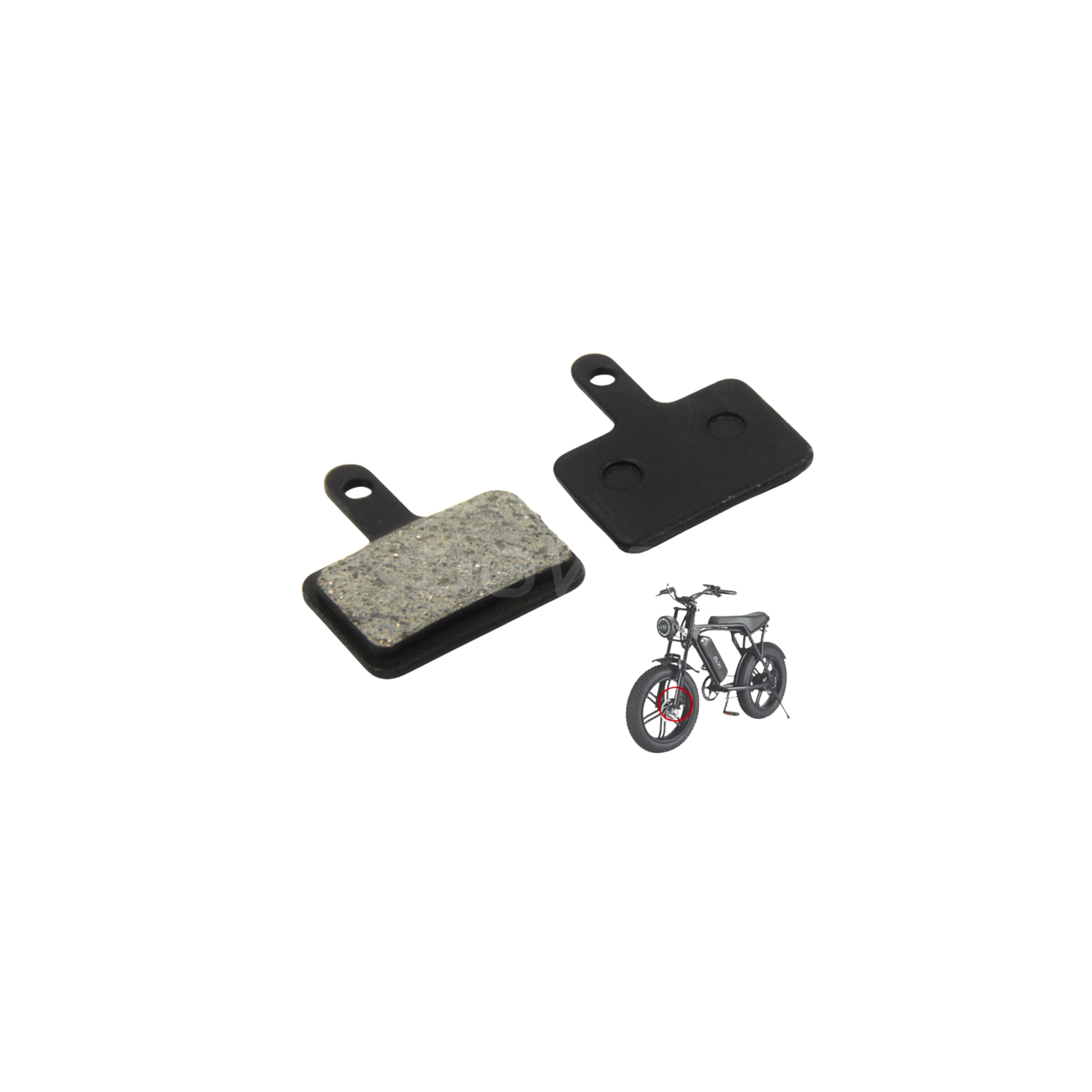 Ouxi V8 / V20 Pro Remblokken - semi metal – Universele Fatbike Remmen | Duurzaam, Krachtig & Slijtvast