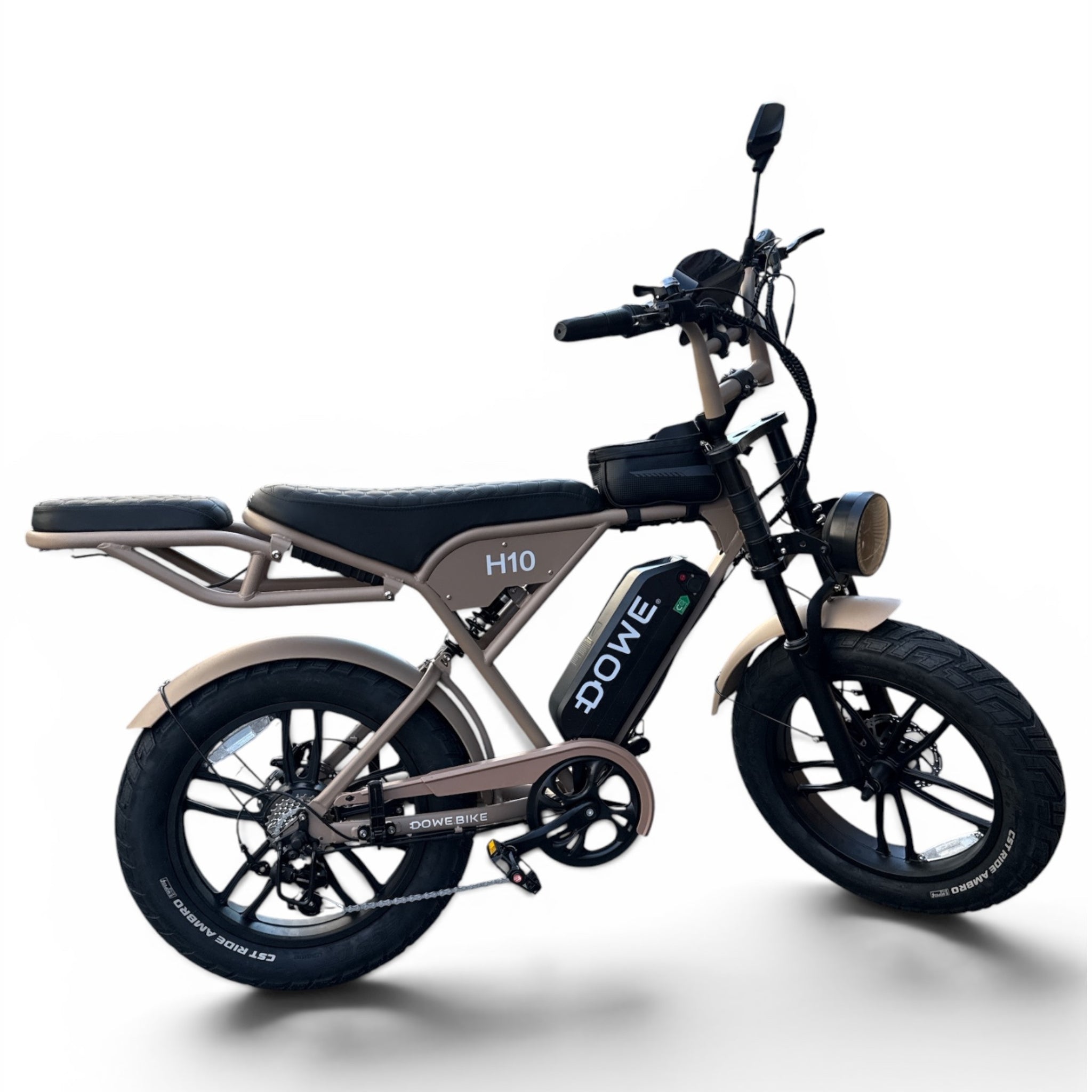 Elektrische Fatbike 250W – Dowe H10 Mokka– 17.5Ah Accu – Luxe Uitvoering