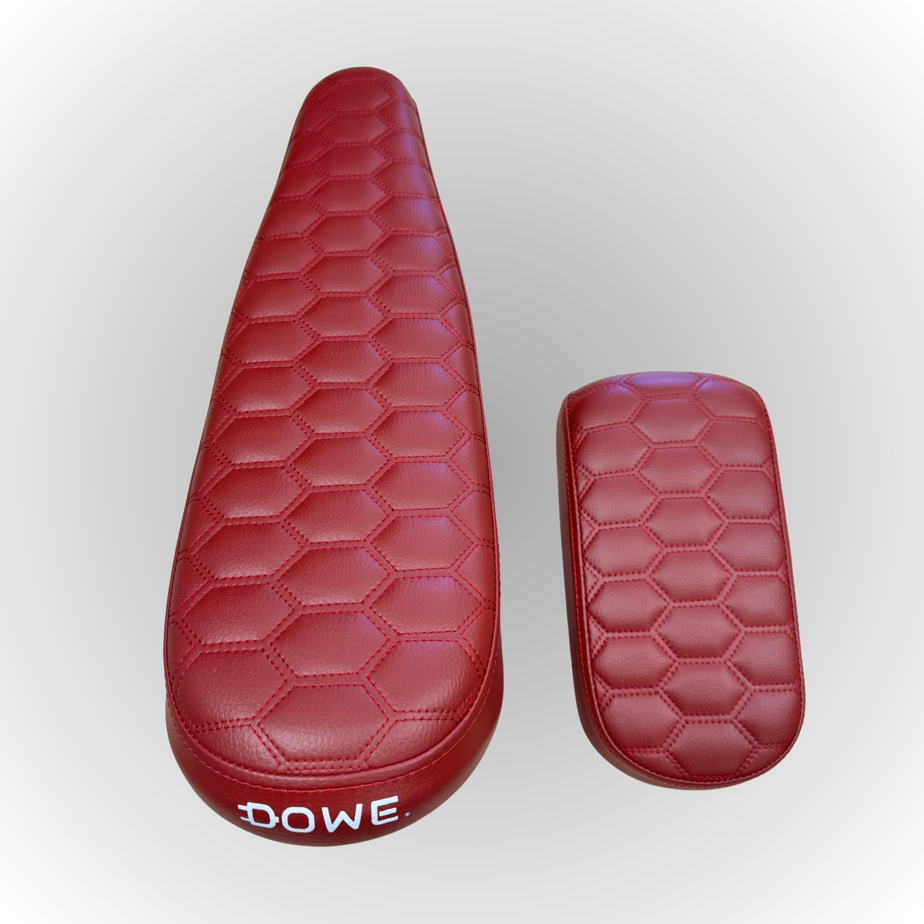 Luxe bordeaux rood fatbike zadel voor Ouxi V8 en V9 – premium kwaliteit