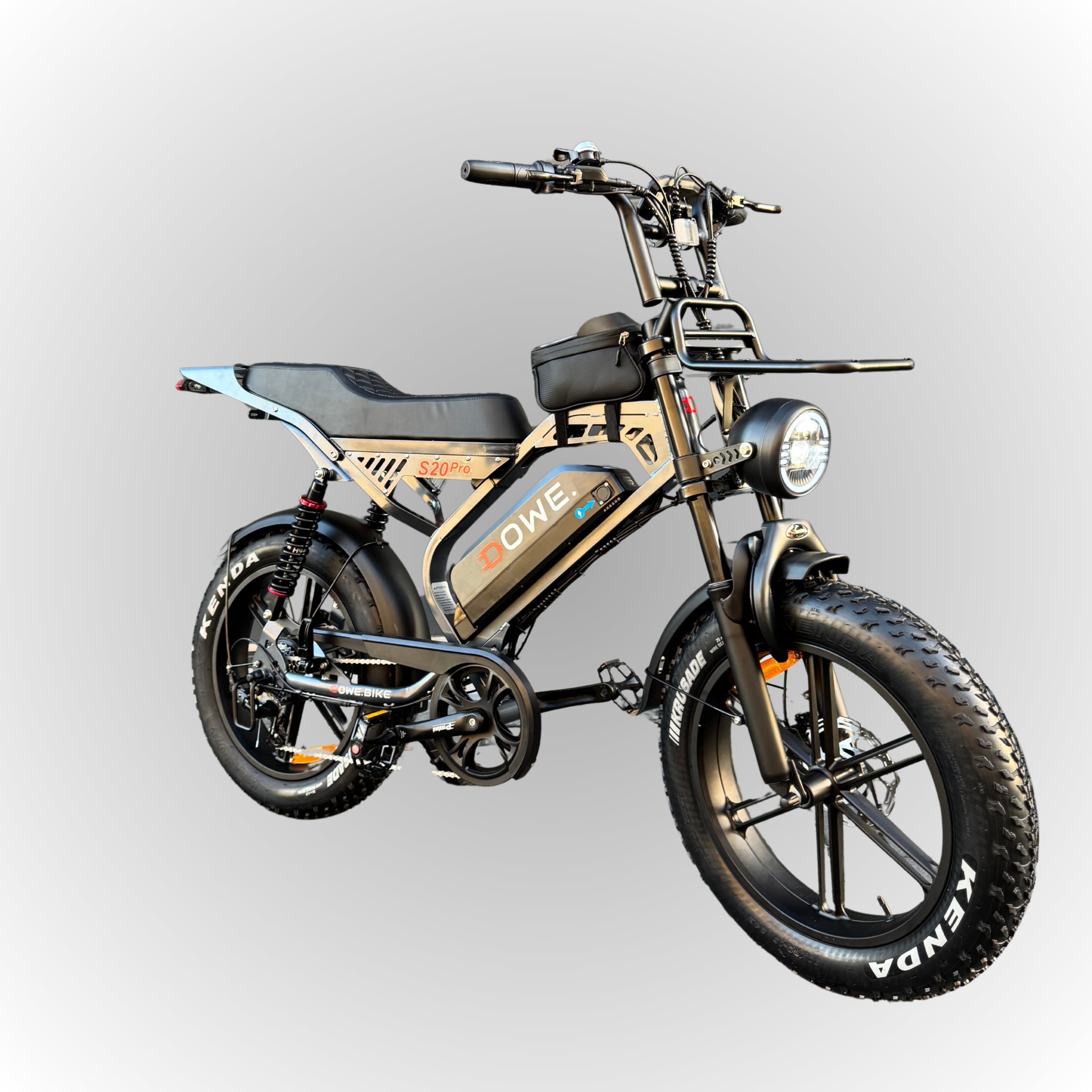 QmWheel S20 Pro Sport Edition Donker Grijs – Elektrische Fatbike