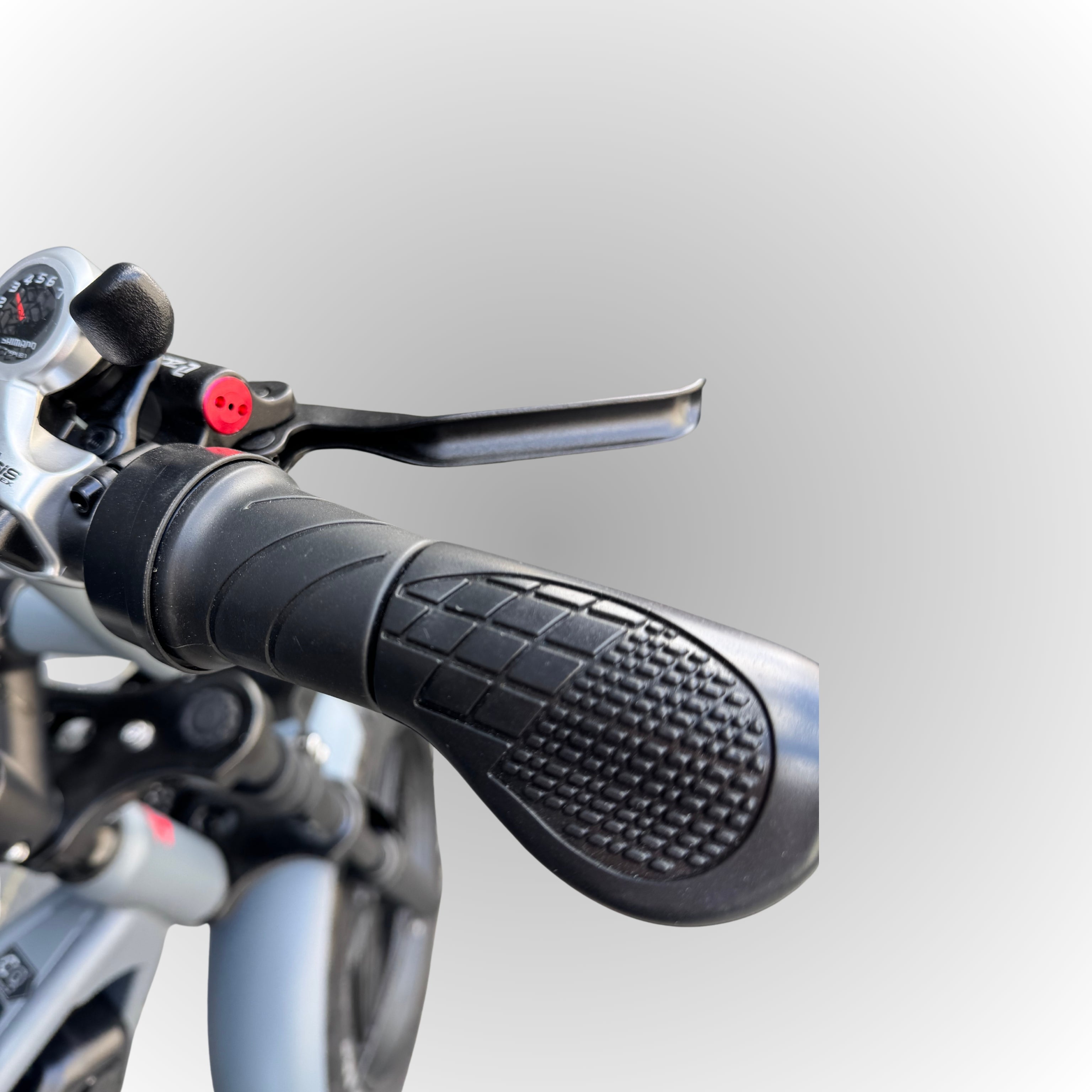 Elektrische fatbike 250W family met kinderzitje achter tot 22kg grijsFatbike