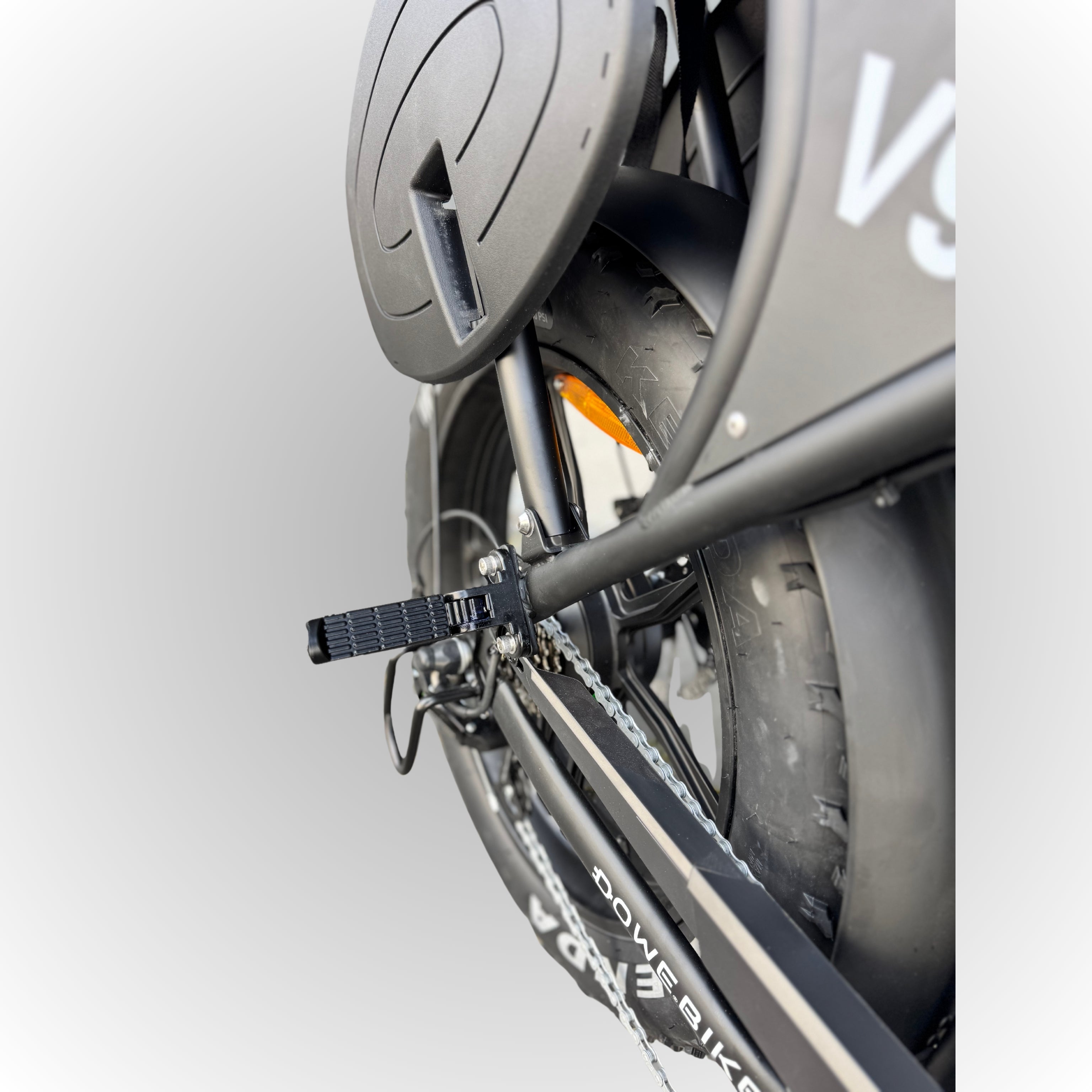 Dowe V9 Elektrische Fatbike met Kinderzitjes - Zwart | Family Fatbike