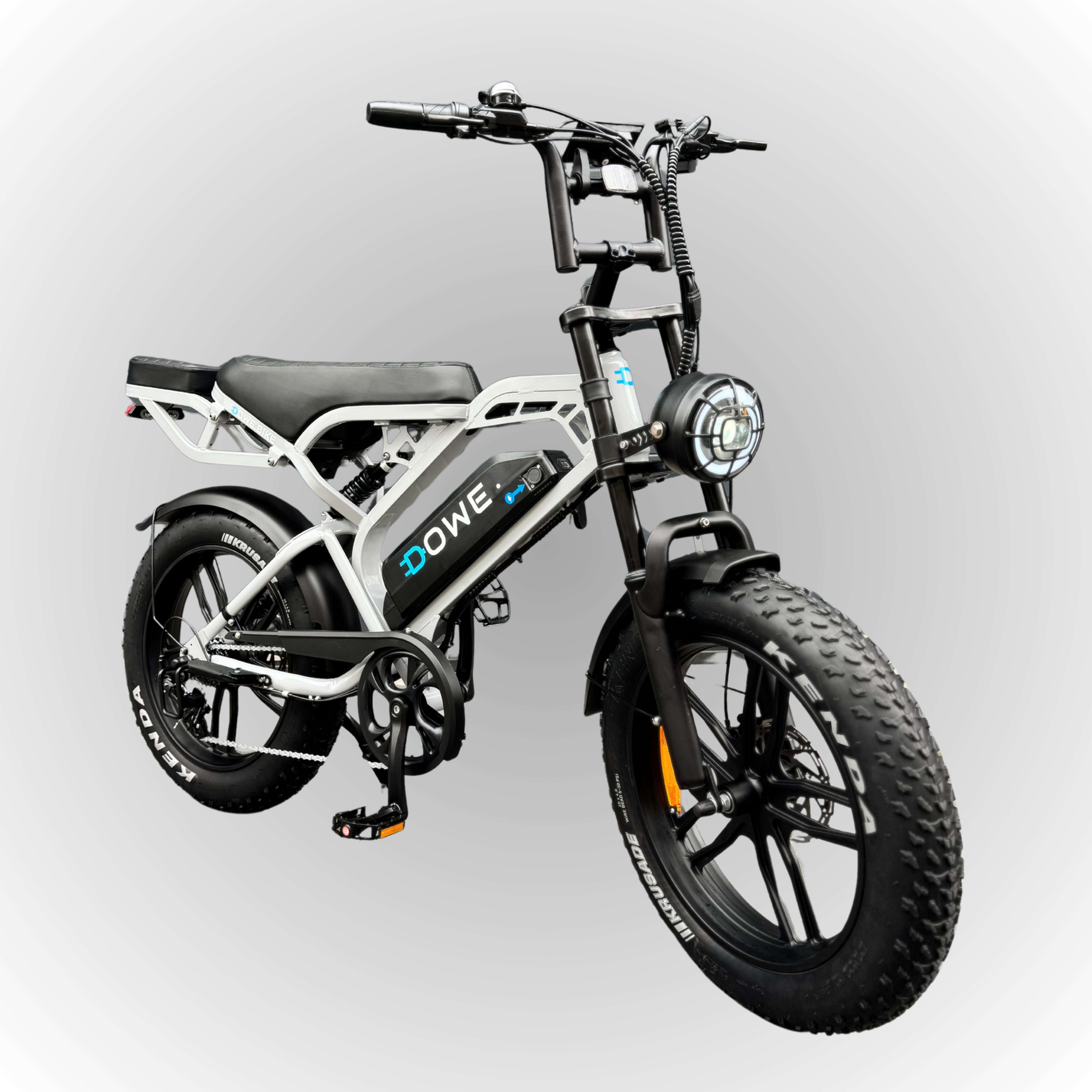 Dowe V20 Pro Fatbike - Nardo Grijs | Volledig Uitgerust + Gratis Accessoires ‼️ DIRECT LEVERBAAR ‼️