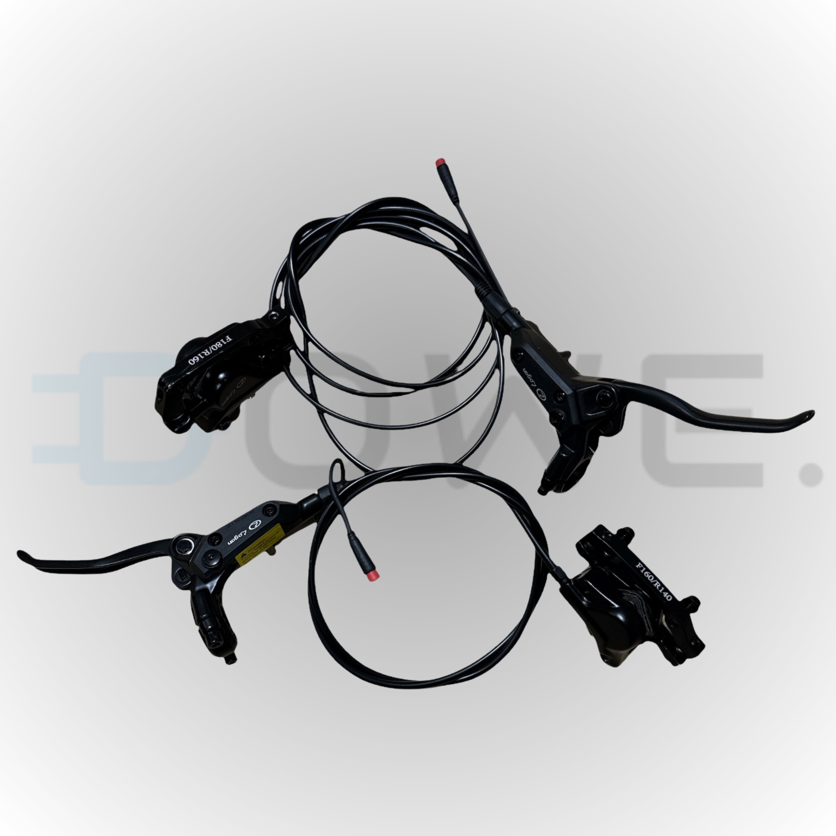 Hydraulische remset compleet met remblokken voor QMWheel V20 en V20 Pro fatbike