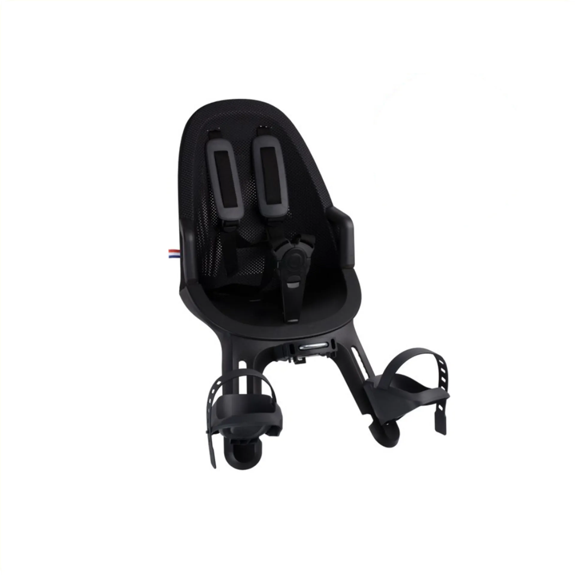 Qibbel Air voorzitje zwart + Windscherm combinatie - kinderzitje voor fatbike