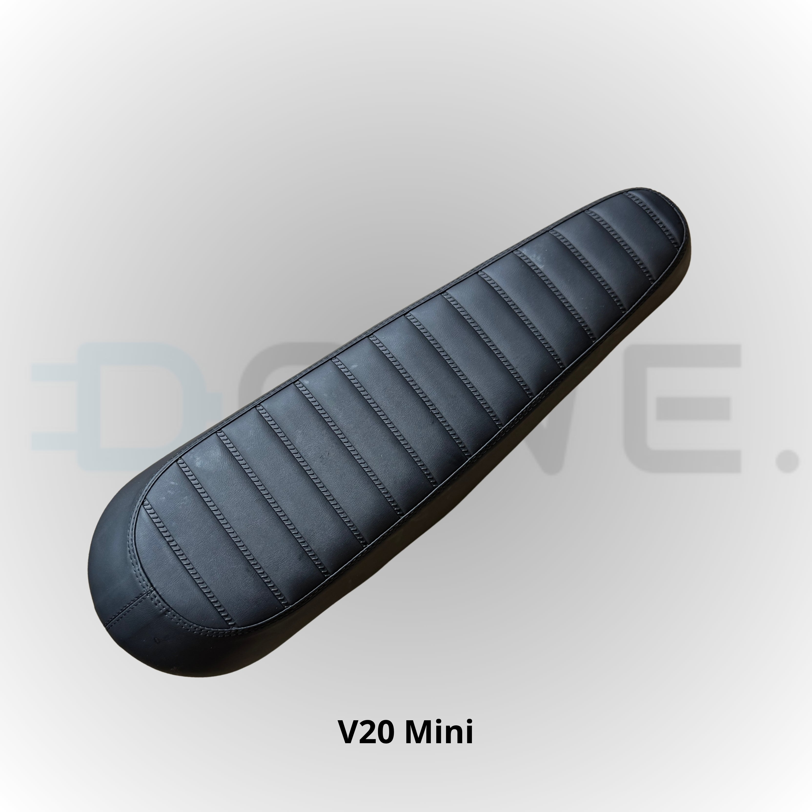 Zwart zadel voor QMWheel V20 Mini fatbike – comfortabel fietszadel voor elektrische mini fatbike