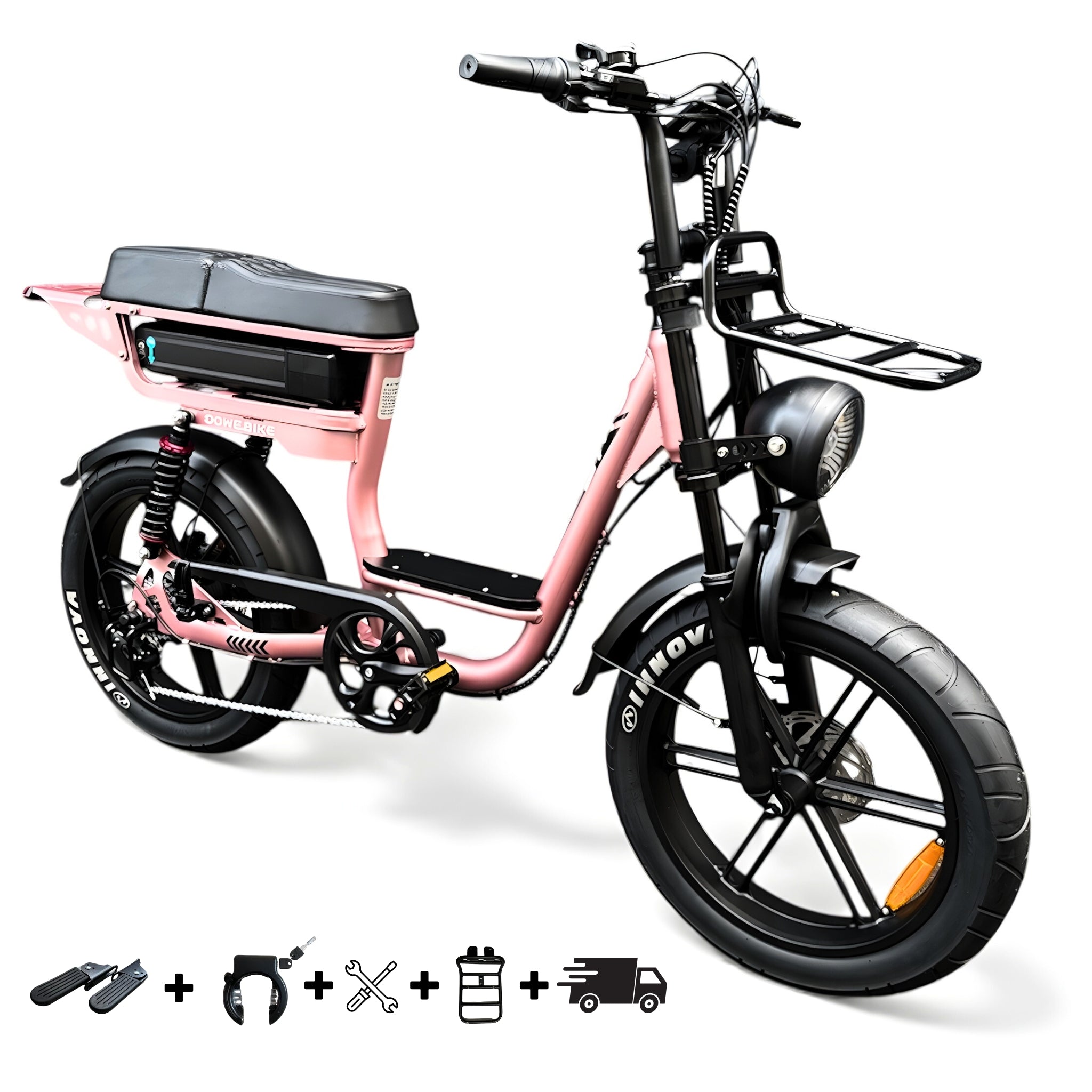 Elektrische fatbike 250W Dowe C28 met lage instap