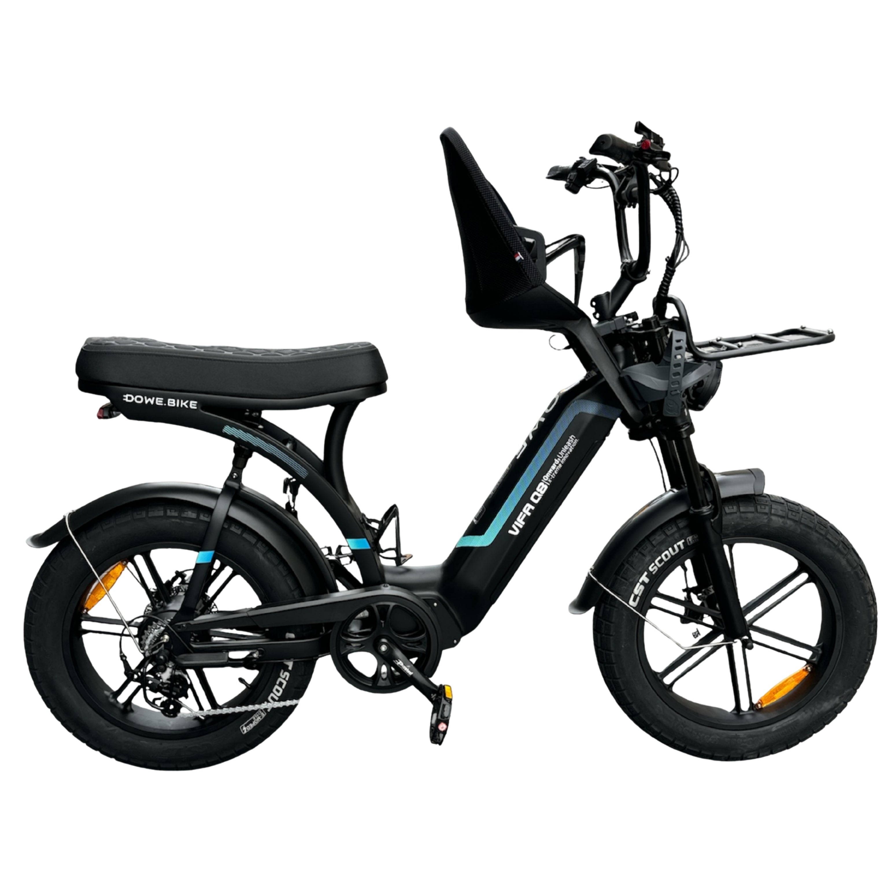 Fatbike met Kinderzitje Voor – Lage Instap & NFC