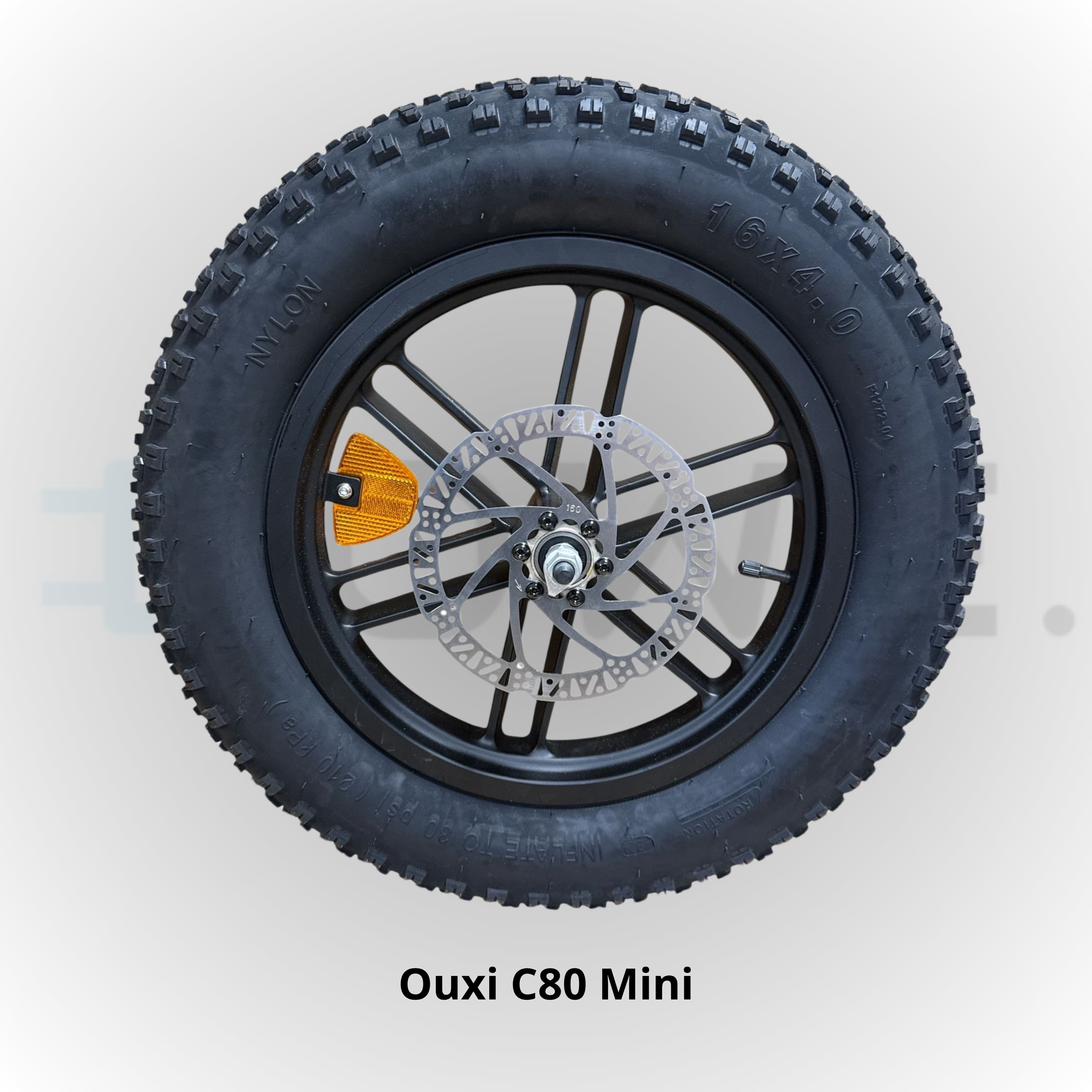 Voorvelg met spaken voor Ouxi C80 Mini fatbike – 16x4.0 inch lichtgewicht velg